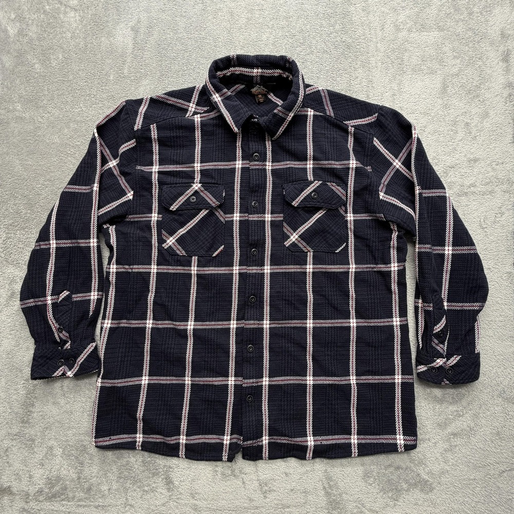 Pacific Trail‎ Shirt Mens 2XL Blue Plaid Flannel Long Sleeve Button Up Casual